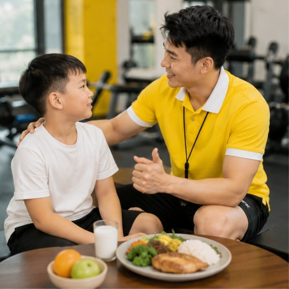 Kết hợp vận động và dinh dưỡng cho trẻ